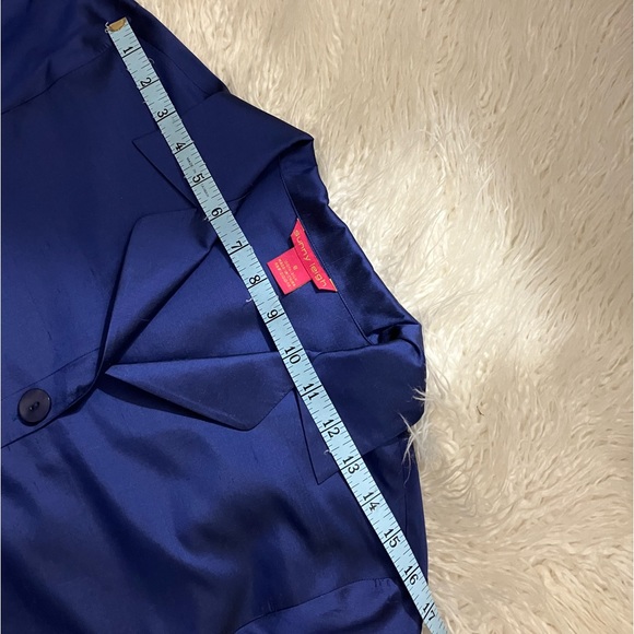 Sunny Leigh Blue Silk Blouse - Picture 10 of 13